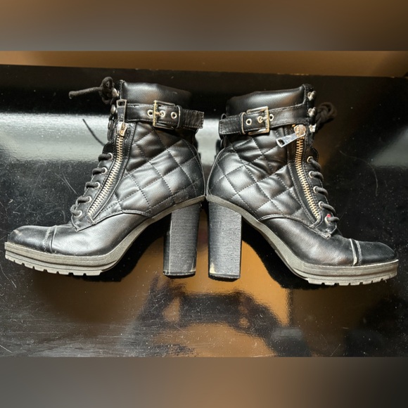 GUESS - Platform Combat Boots - Picture 3 of 10